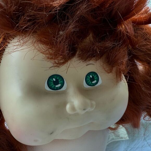 Cabbage Patch Kids 1983 Talking Doll Red Hair Green Eyes Coleco Vintage - Picture 6 of 17